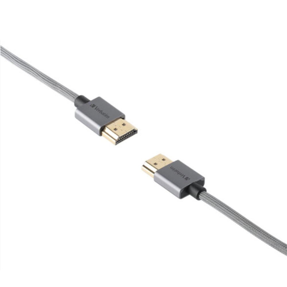 Verbatim 65671 180cm Ultra Slim 4K HDMI 2.0 Cable with Ethernet - Grey