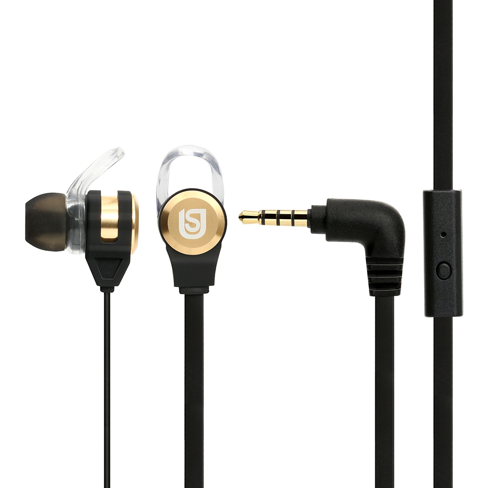 Verbatim 66120 Urban Sound In-Ear Headphone with Mic - Black/Gold