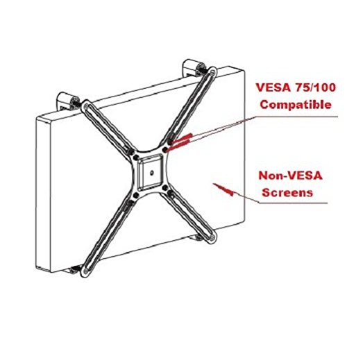 VESA Mount Bracket Adapter Kit For Non-VESA LCD LED TV Monitors 14 &quot; To 2