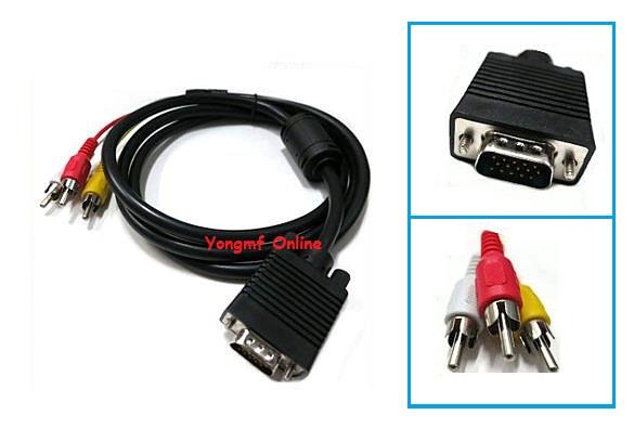 VGA to 3RCA RGB Component Video Cabl (end 7/17/2022 7:15 PM)