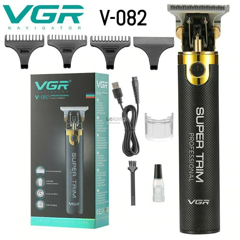 VGR-082 Wireless Trimmer Rechargeable Mesin Rambut Cukur Potong