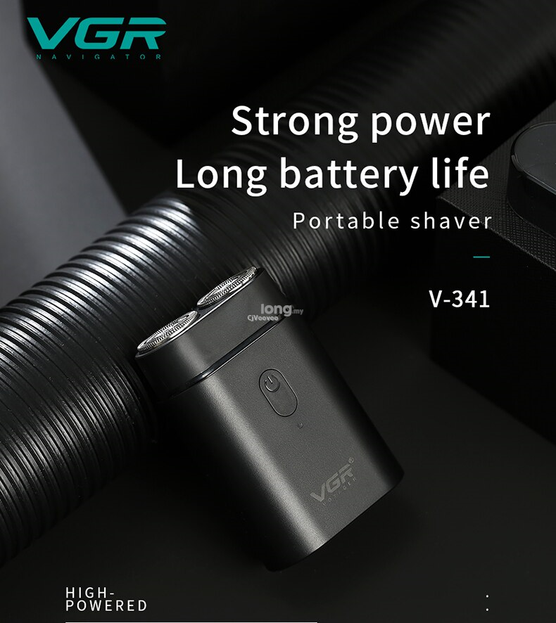 VGR 341 Shaver Hair Beard Rechargeable Waterproof Ultra Thin Blade