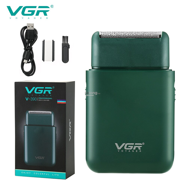 VGR 390 Shaver Hair Beard Rechargeable Waterproof Ultra Thin Blade