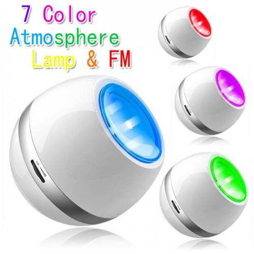 Vibe - Multi Color LED Mood Light with Speaker, FM Radio, AUX IN