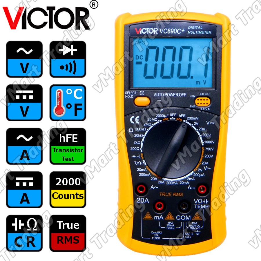 VICTOR VC890C+ True RMS Digital Multimeter