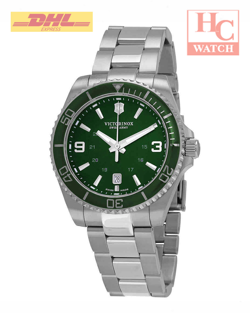 Victorinox 241934  Swiss Army Men&#39;s Maverick Large Green dial