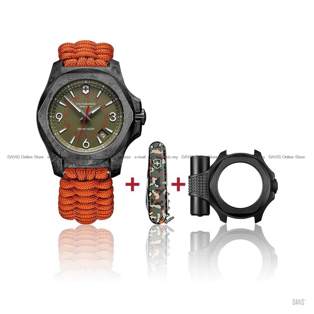 Victorinox Swiss Army 241800.1 I.N.O.X. Carbon Fibre Watch + Knife LE