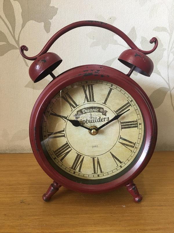 Vintage Romantic Table Clock Metal Ci End 2 7 2021 1 01 Pm