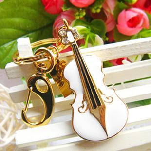 new violin design keychain