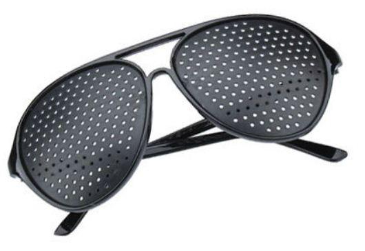 Vision Spectacles Eyesight Improve Pinhole Glasses (Kanta Terapi)