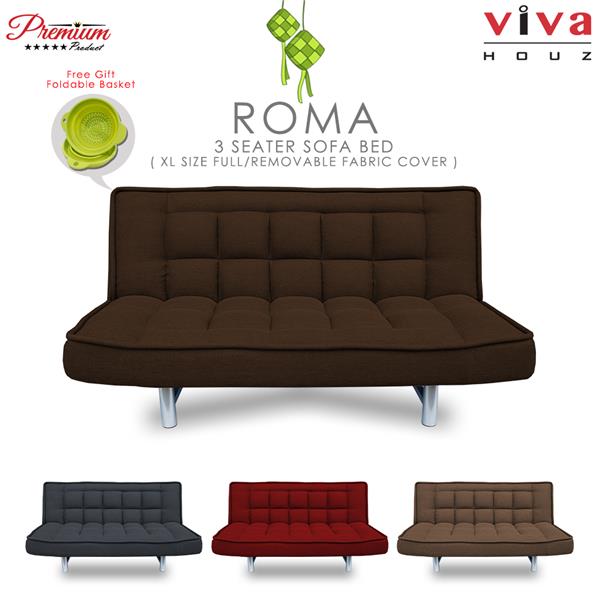 Viva Houz Roma 3 Seater Sofa Bed D End 5 21 2019 11 15 Am Viva Houz Roma 3 Seater Sofa Bed Dark Brown