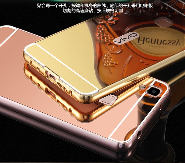 Vivo V5 V3 V3 Max Y31 Y31L Y37 Y51 Y55 Mirror Bumper Case Cover Casing