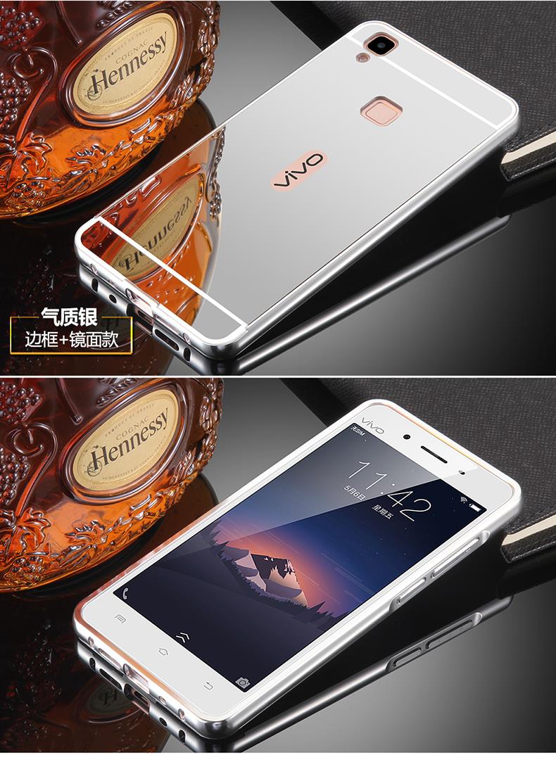 Vivo V5 V3 V3 Max Y31 Y31L Y37 Y51 Y55 Mirror Bumper Case Cover Casing