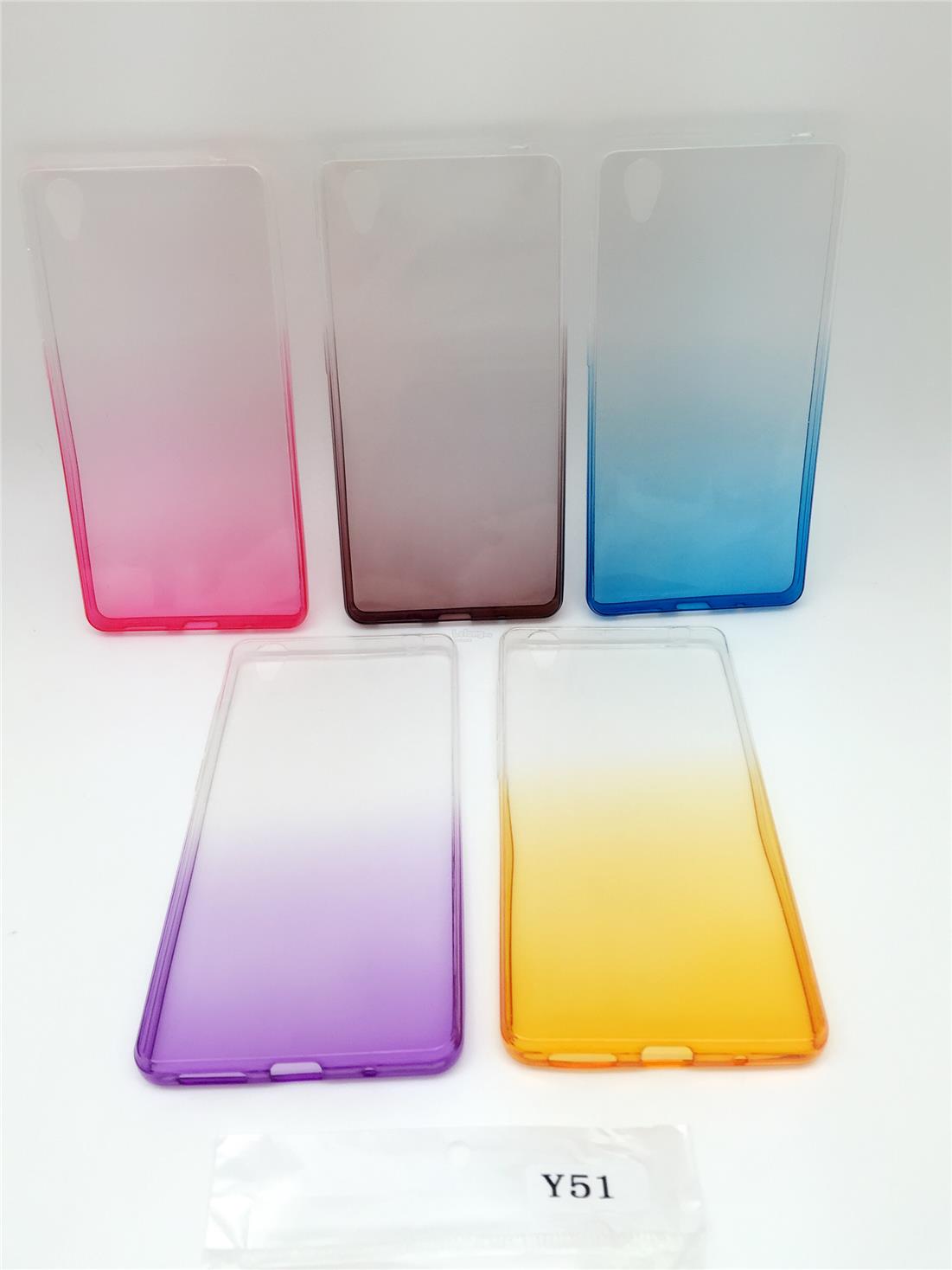 Vivo Y35 Y37 Y51 Rainbow Transparent Case