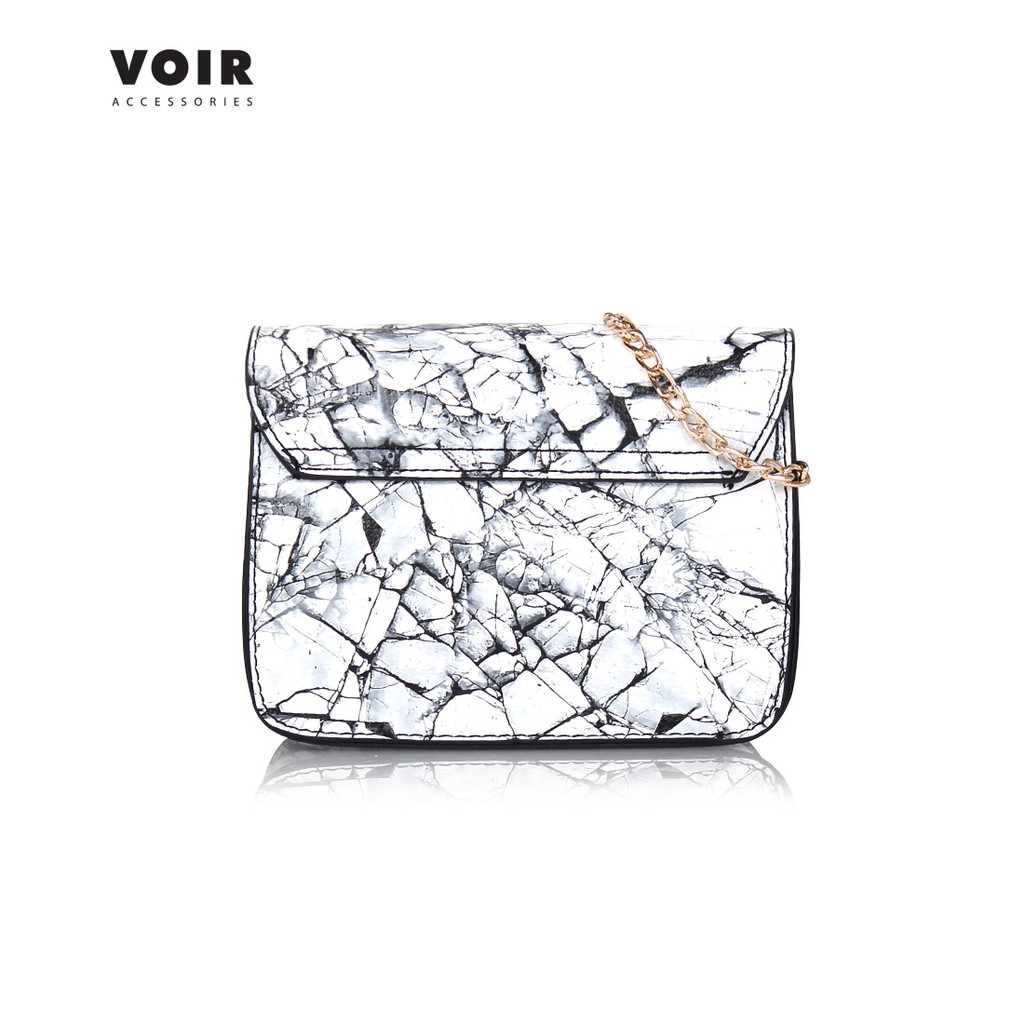 VOIR Sling Bag featuring Front Flap and Chain Strap
