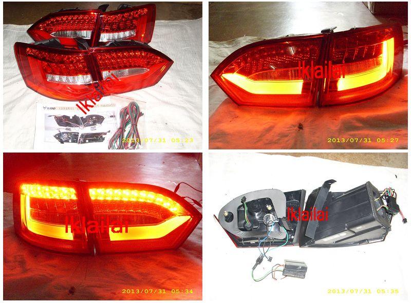 Volkswagen Jetta 12-13 LED Light Bar Tail Lamp [Red/Clear]