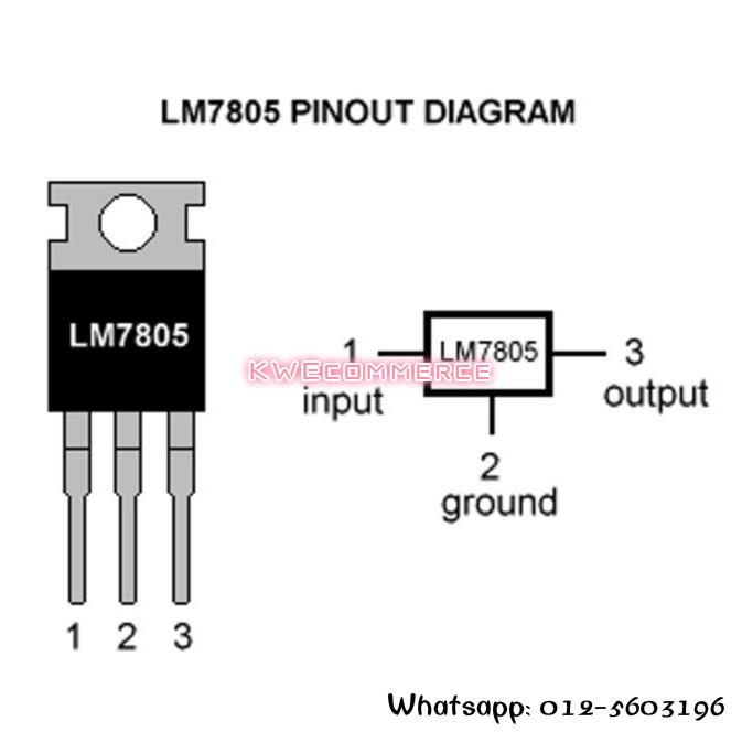 Voltage Regulator +5V IC L7805 L7805C (