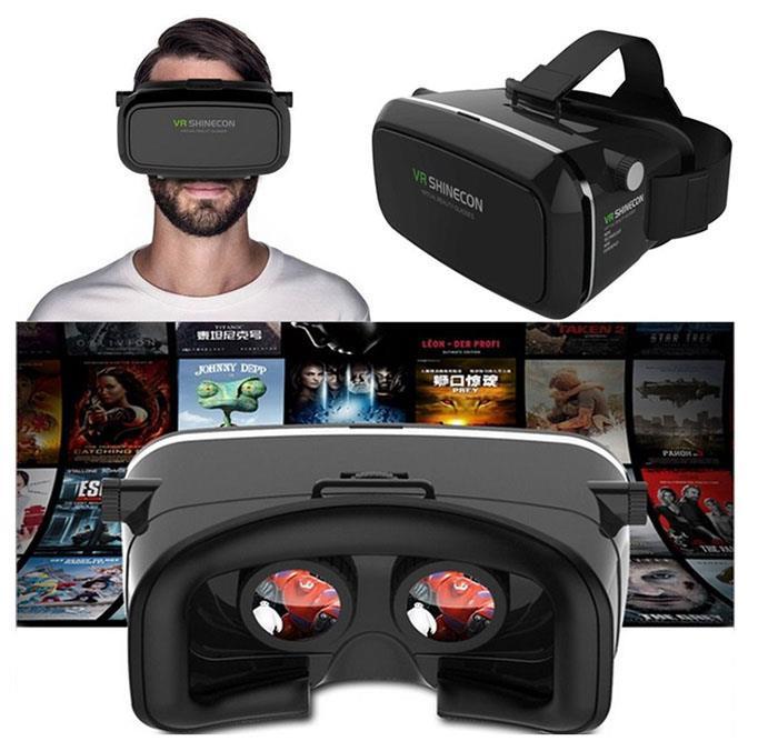 VR SHINECON Virtual Reality Headset 3D VR Box Glasses Movie Game