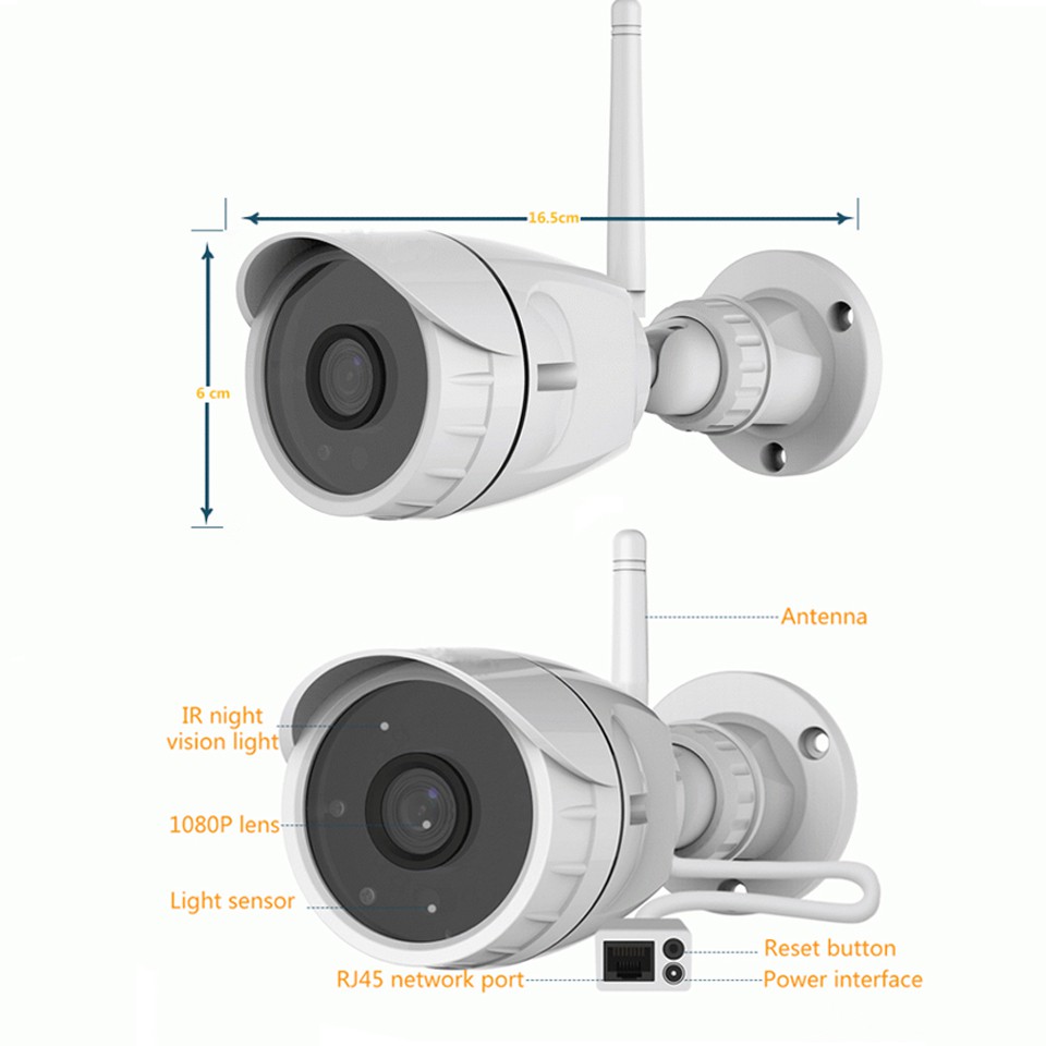 Vstarcam WiFi IP Camera Outdoor Waterproof Security IR-Cut CCTV Bullet