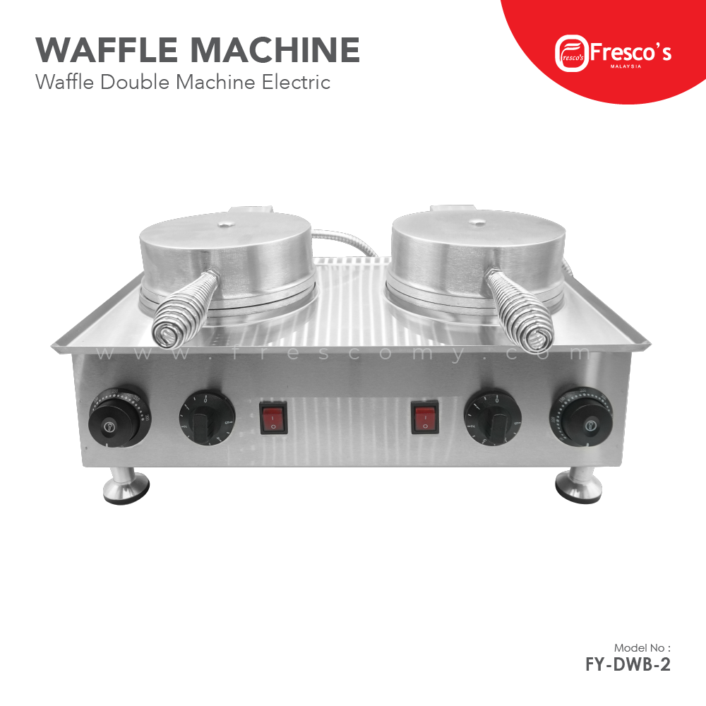 Waffle Double Machine Electric Stainless Steel