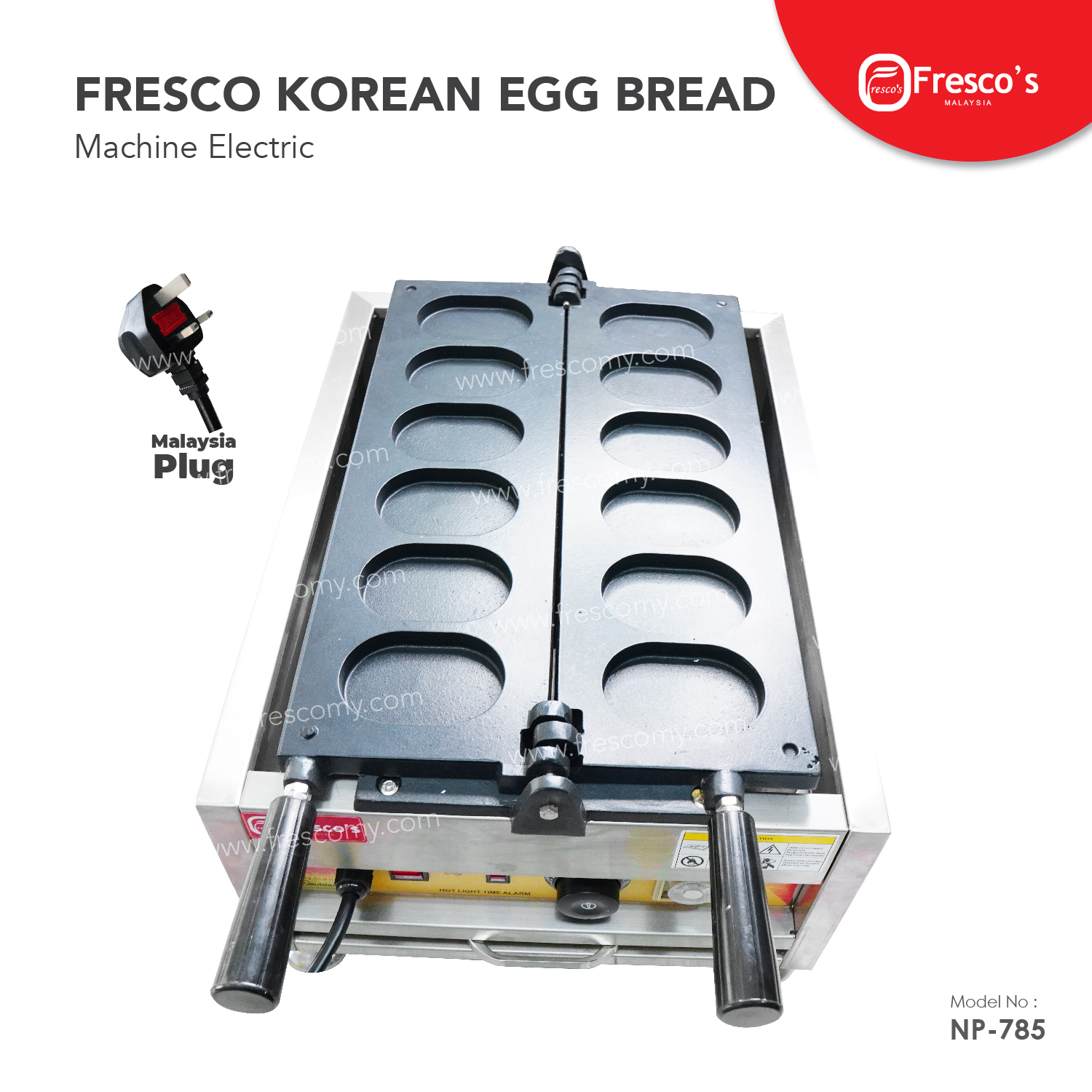 Waffle Egg Bread Korea Gaeran Bbang Maker Machine Electric