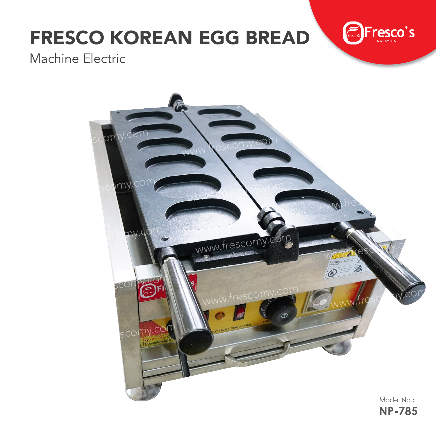 Waffle Egg Bread Korea Gaeran Bbang Maker Machine Electric