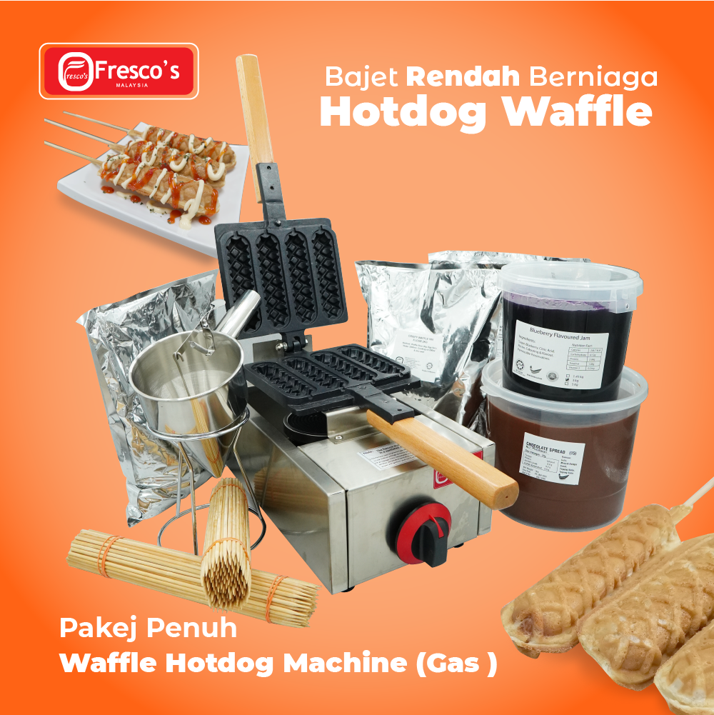 Waffle Hotdog Gas Machine Package