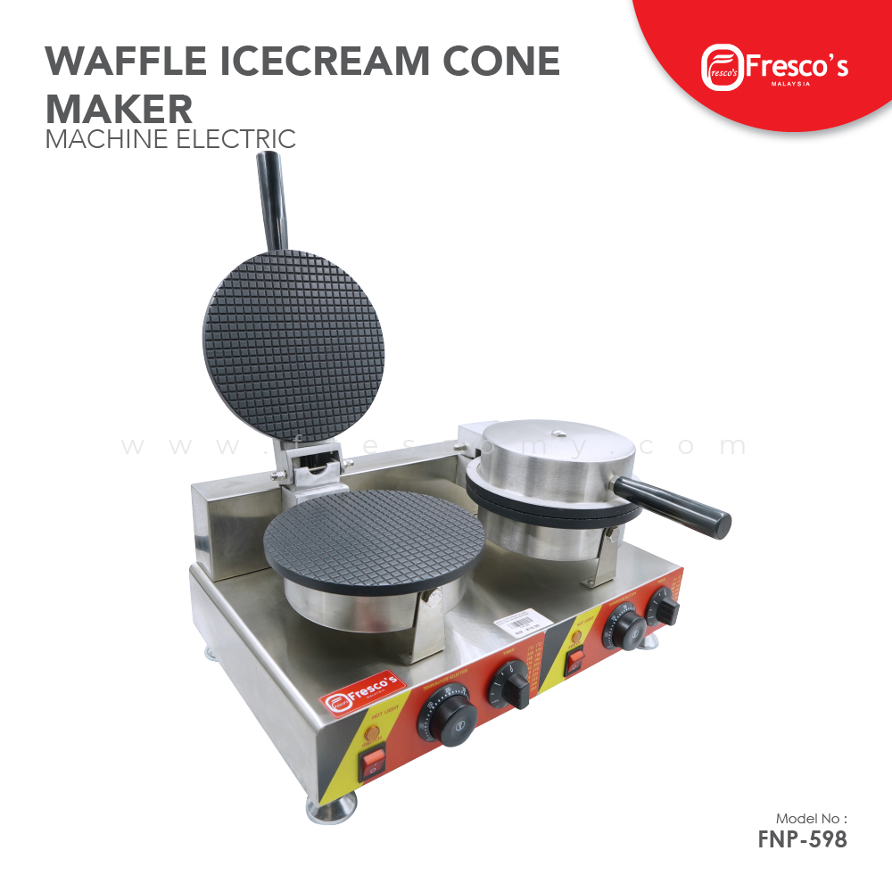 Waffle Ice Cream Cone Double Electric Maker Machine