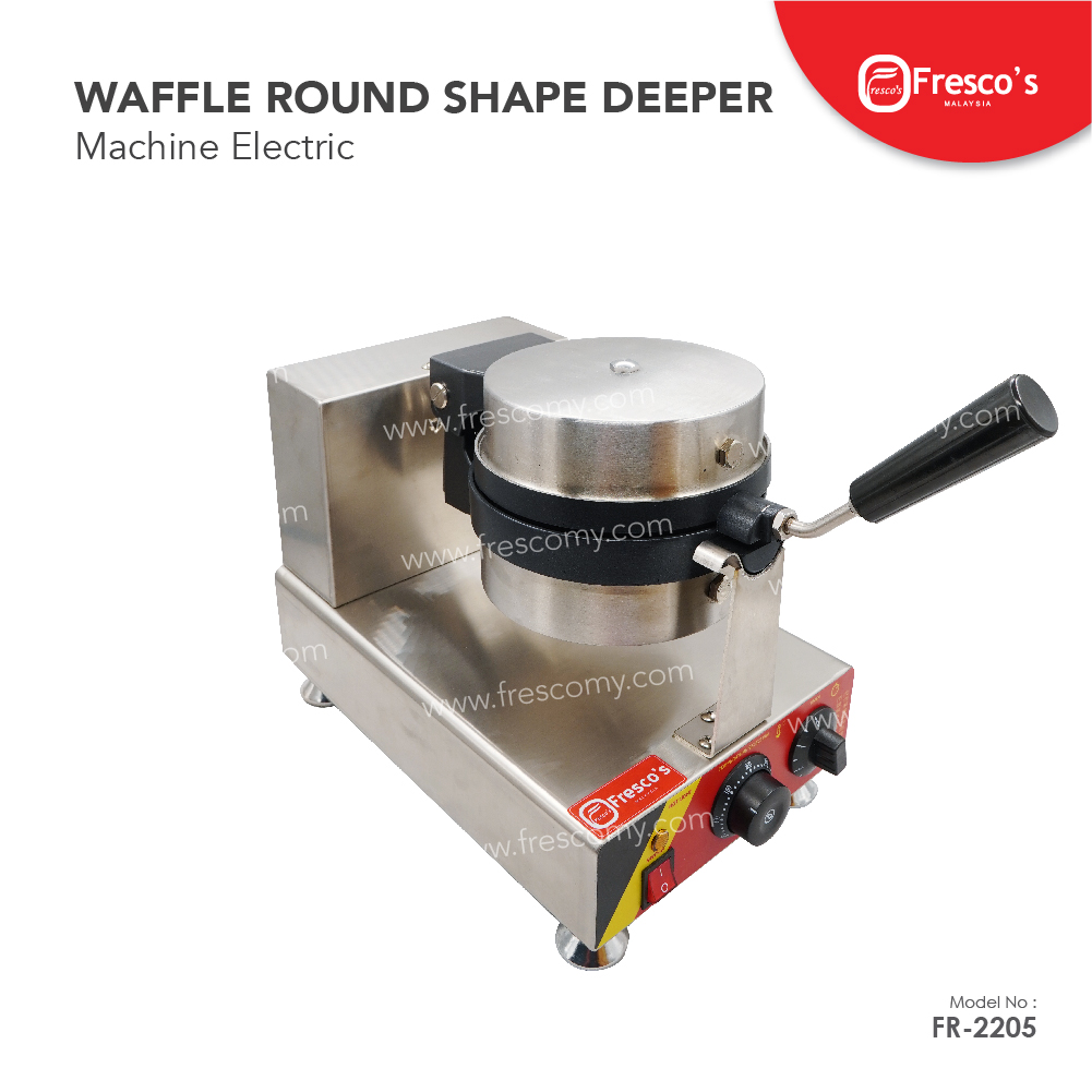 Waffle Round Shape Deeper Maker Machine