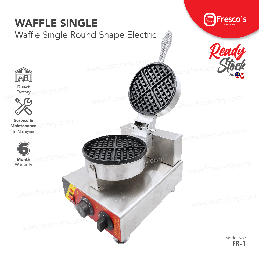 Waffle Round Single Head Machine Electric