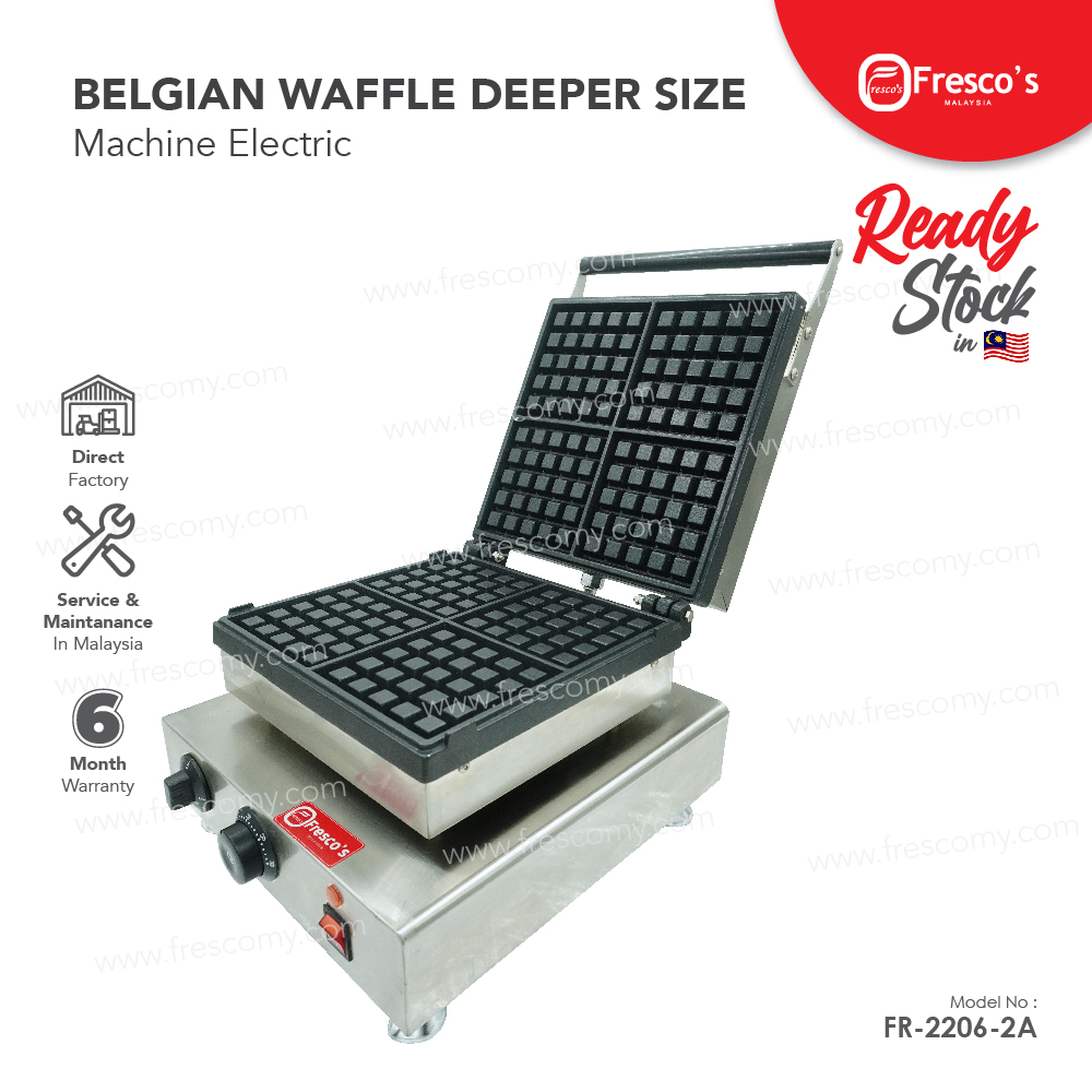 Waffle Square Machine deeper Size / Belgian Waffle