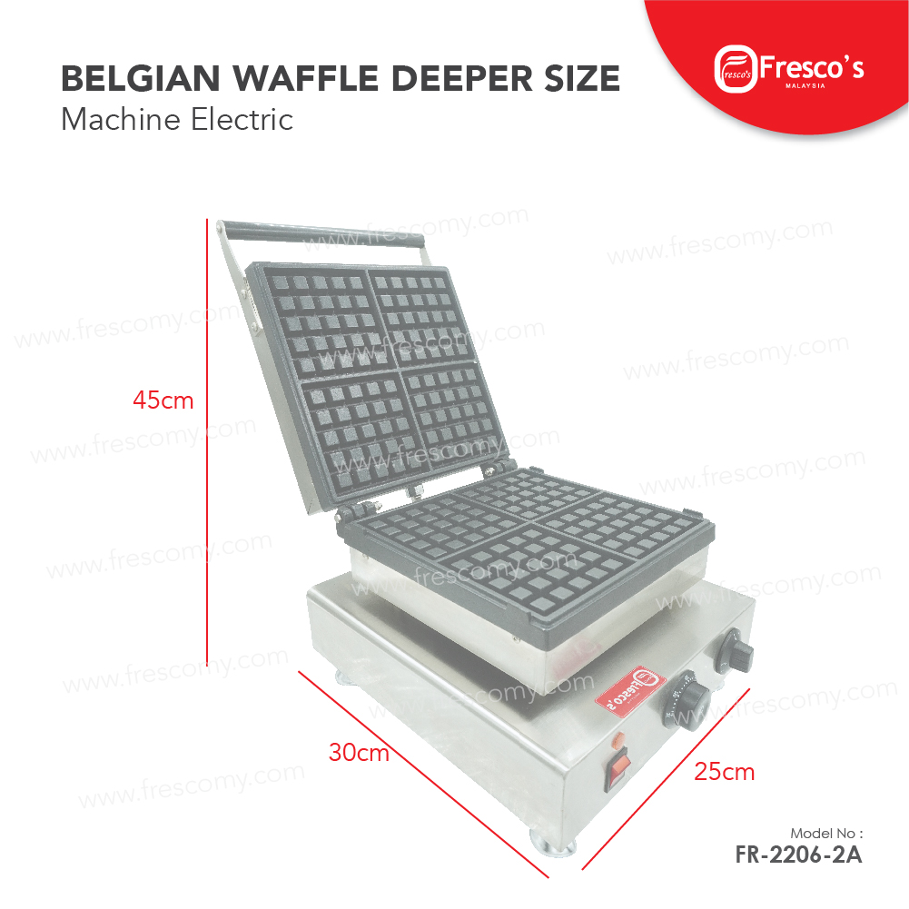 Waffle Square Machine deeper Size / Belgian Waffle