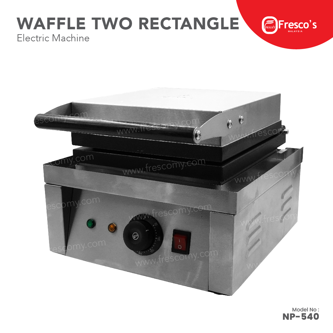 Waffle Two Rectangle Machine Electric