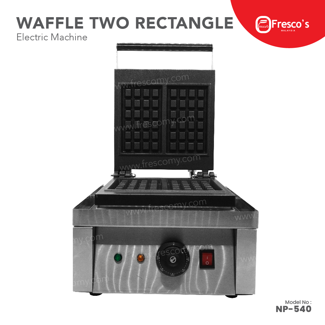 Waffle Two Rectangle Machine Electric