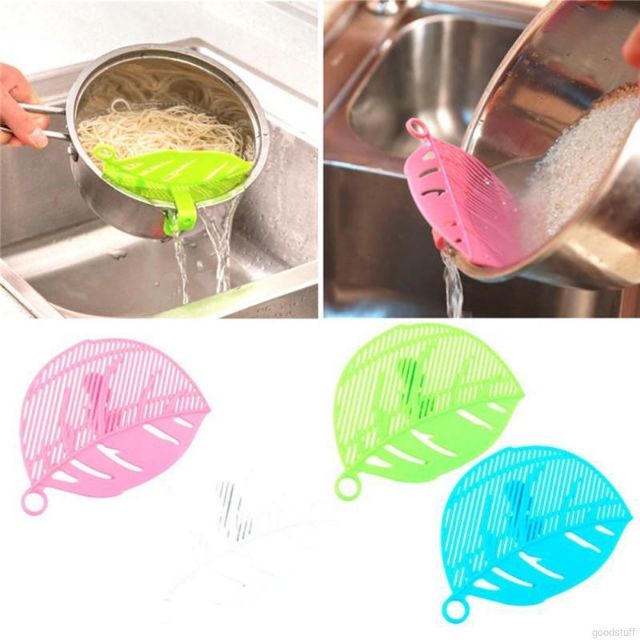 Washing Filter Leaf Shape Clean Rice Wash Cleaning Gadget Kitchen Tools