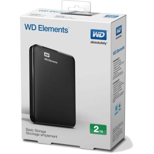 Western Digital Elements 1TB 2TB USB3 External Portable Hard Disk HDD
