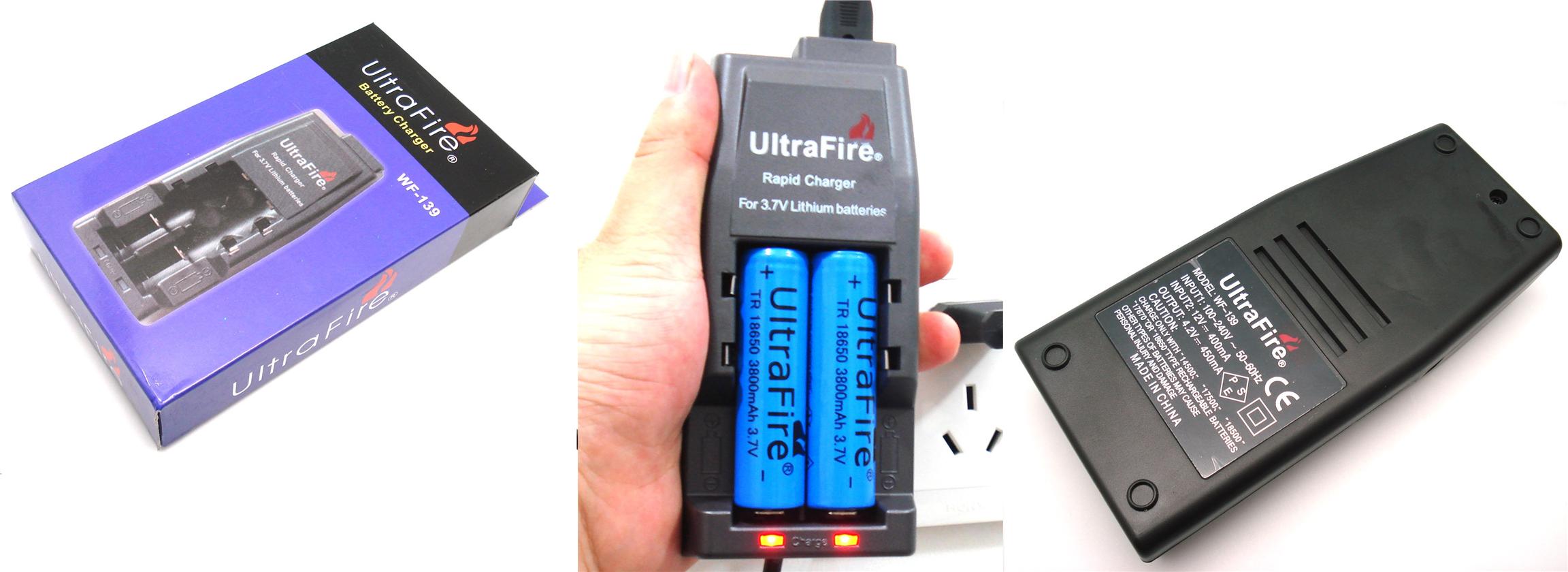 WF-139 UltraFire - 18650 / 14500 / 16340 Battery Charger