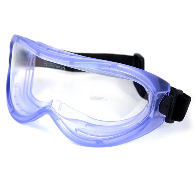Wide Safety Goggle Clear Lens Anti Fog Wth Ventilation SG900AF C-19 ZZ