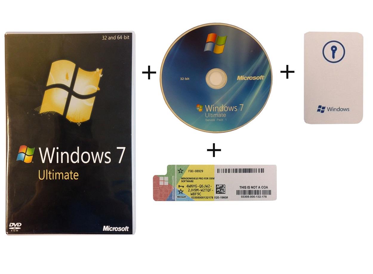 Windows 7 Ultimate x64 наклейка