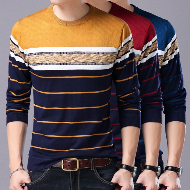Knitted t shirt mens full sleeve Clearance