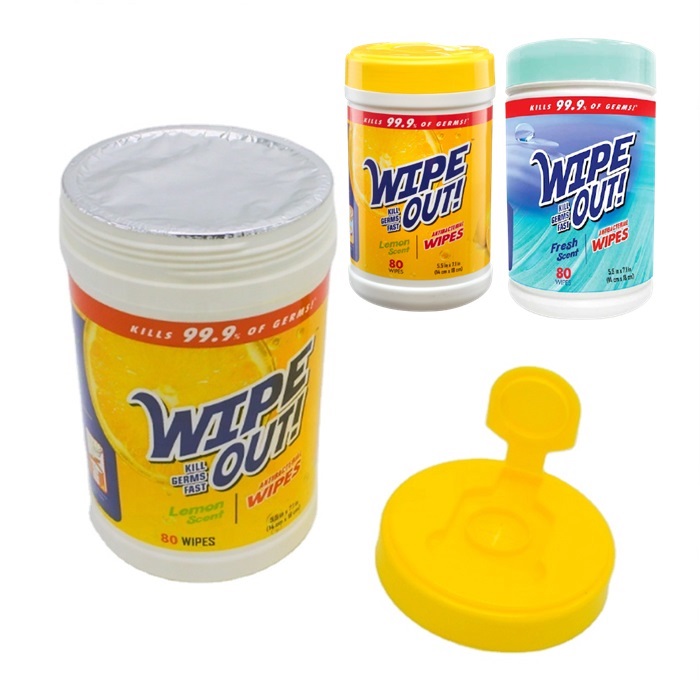 WIPE OUT Wet Wipes Antiseptic Wipe Lemon  &amp; Fresh Scent Disinfection
