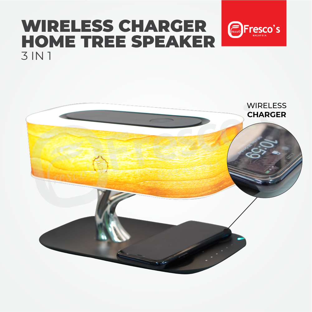 Wireless Charger Home Tree Speaker 3 in 1