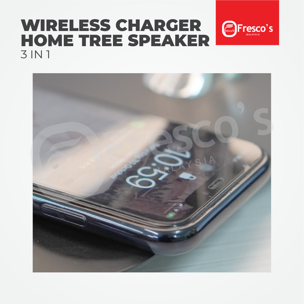 Wireless Charger Home Tree Speaker 3 in 1