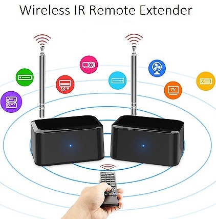 Wireless IR Remote Control Extender Repeater Kit Transmitter Receiver