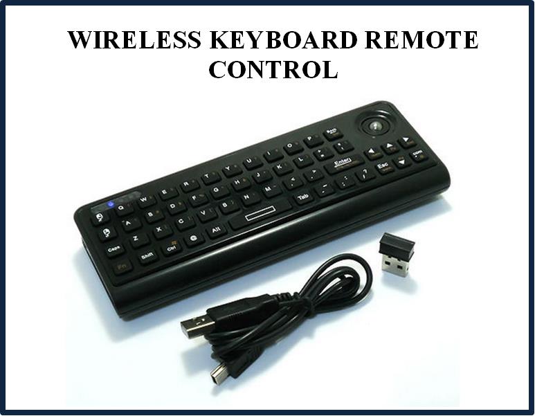 WIRELESS KEYBOARD + MOUSE + REMOTE CONTROL FOR CAR PLAYER / TV