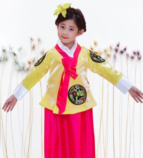 Woman Women Children Hanbok Korea Traditional Uniform Costume Cosplay 