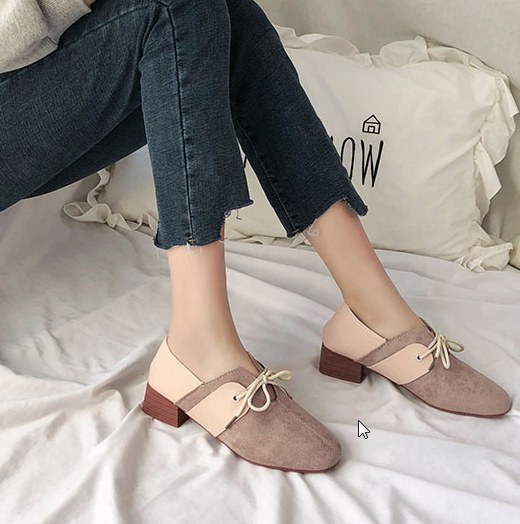 Women Korean Fashion Thick Heeled (end 