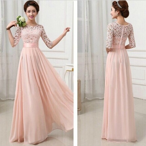 light pink maxi dresses