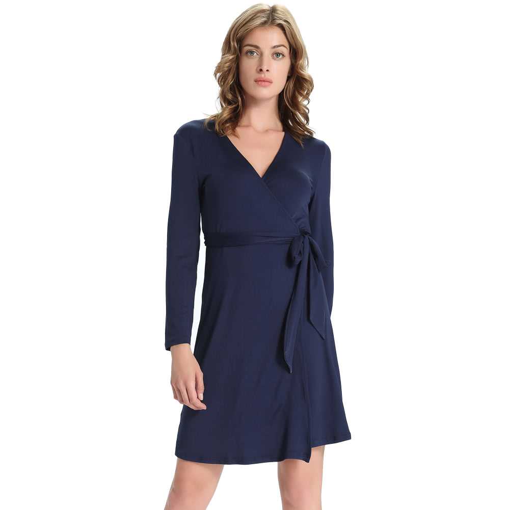wrap around tie dress