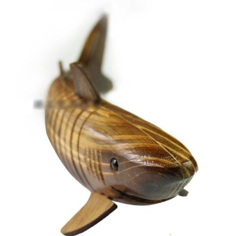 wooden shark toy